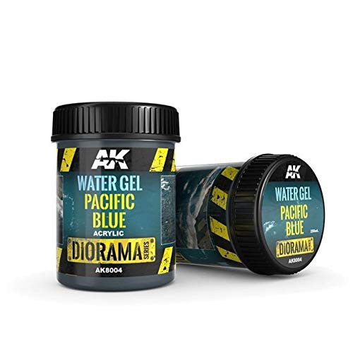AK Interactive Diorama Water Gel Pacific Blue Acrylic 250ml Bottle - AKI-8004