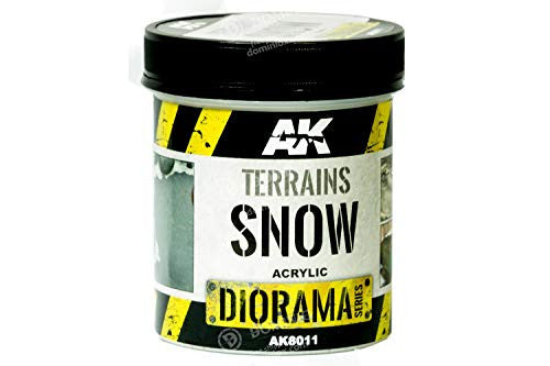 AK Interactive Diorama Terrains Snow Texture Acrylic 250ml Bottle - AKI-8011