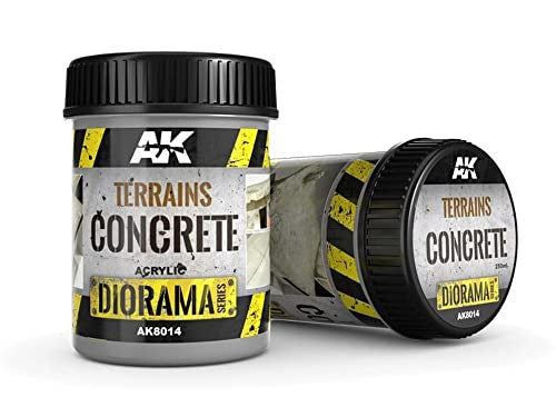 AK Interactive Diorama Terrains Concrete Texture Acrylic 250ml Bottle - AKI-8014