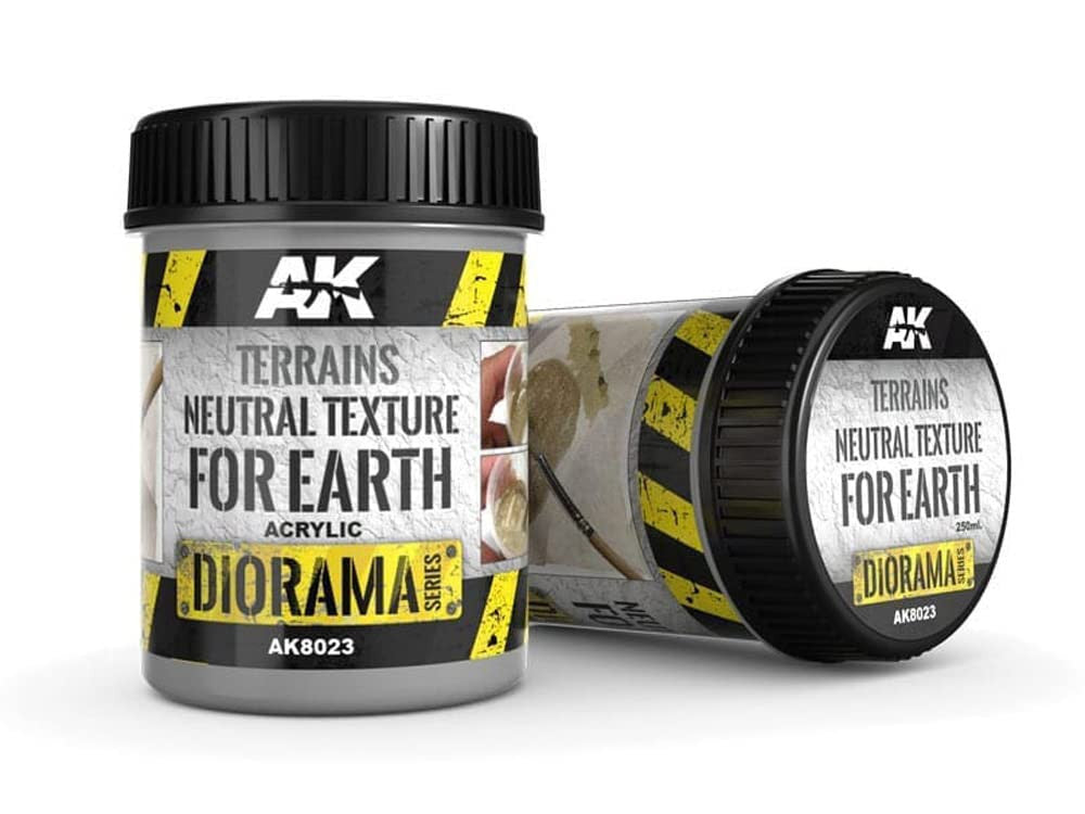 AK Interactive Diorama Terrains Neutral Texture for Earth Acrylic 250ml Bottle - AKI-8023