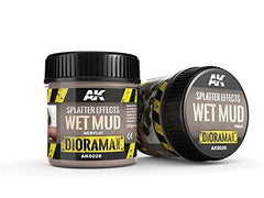 AK Interactive Diorama Splatter Effects Wet Mud Acrylic 100ml Bottle - AKI-8026