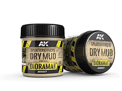 AK Interactive Diorama Splatter Effects Dry Mud Acrylic 100ml Bottle - AKI-8027