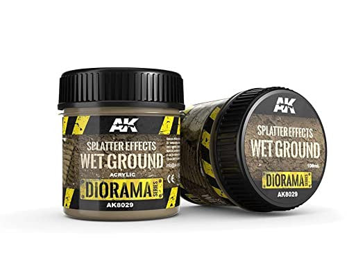 AK Interactive Diorama Splatter Effects Wet Ground Acrylic 100ml Bottle - AKI-8029