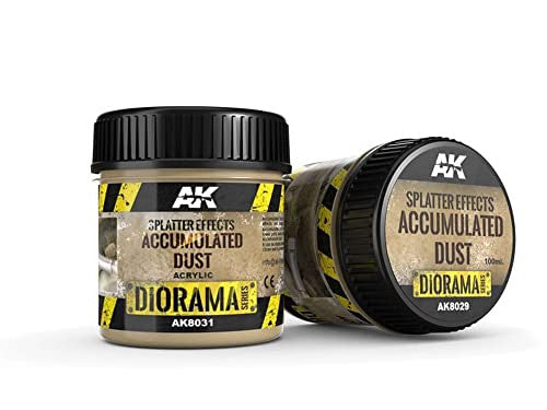 AK Interactive Diorama Splatter Effects Accumulated Dust Acrylic 100ml Bottle - AKI-8031