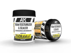 AK Interactive Diorama Foam Texturizer & Sealer Acrylic 250ml Jar - AKI-8039