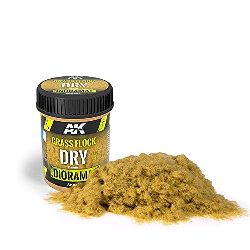 AK Interactive Diorama Dry Grass Flock 250ml Bottle - AKI-8223