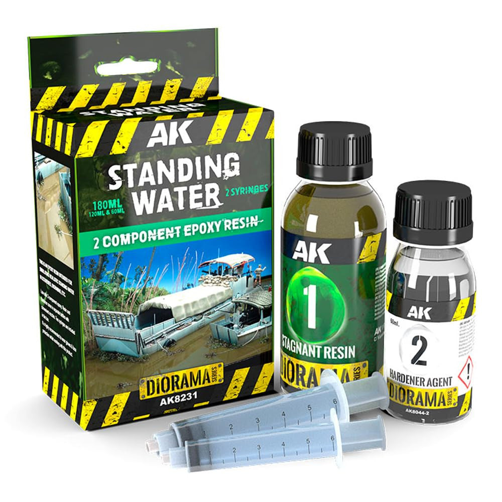 AK Interactive Diorama Standing Water Effect 2-Component Epoxy Resin 180ml - AKI-8231