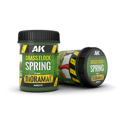 AK Interactive Diorama Spring Grass Flock 250ml Bottle - AKI-8219