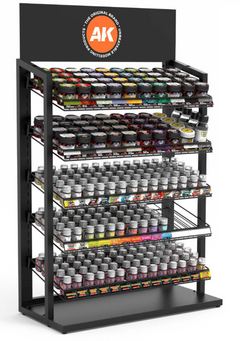 AK Interactive Diorama Display Deal W/Free Rack (Consists Of 49 Different Products) Special Order - AKI-EXP0001