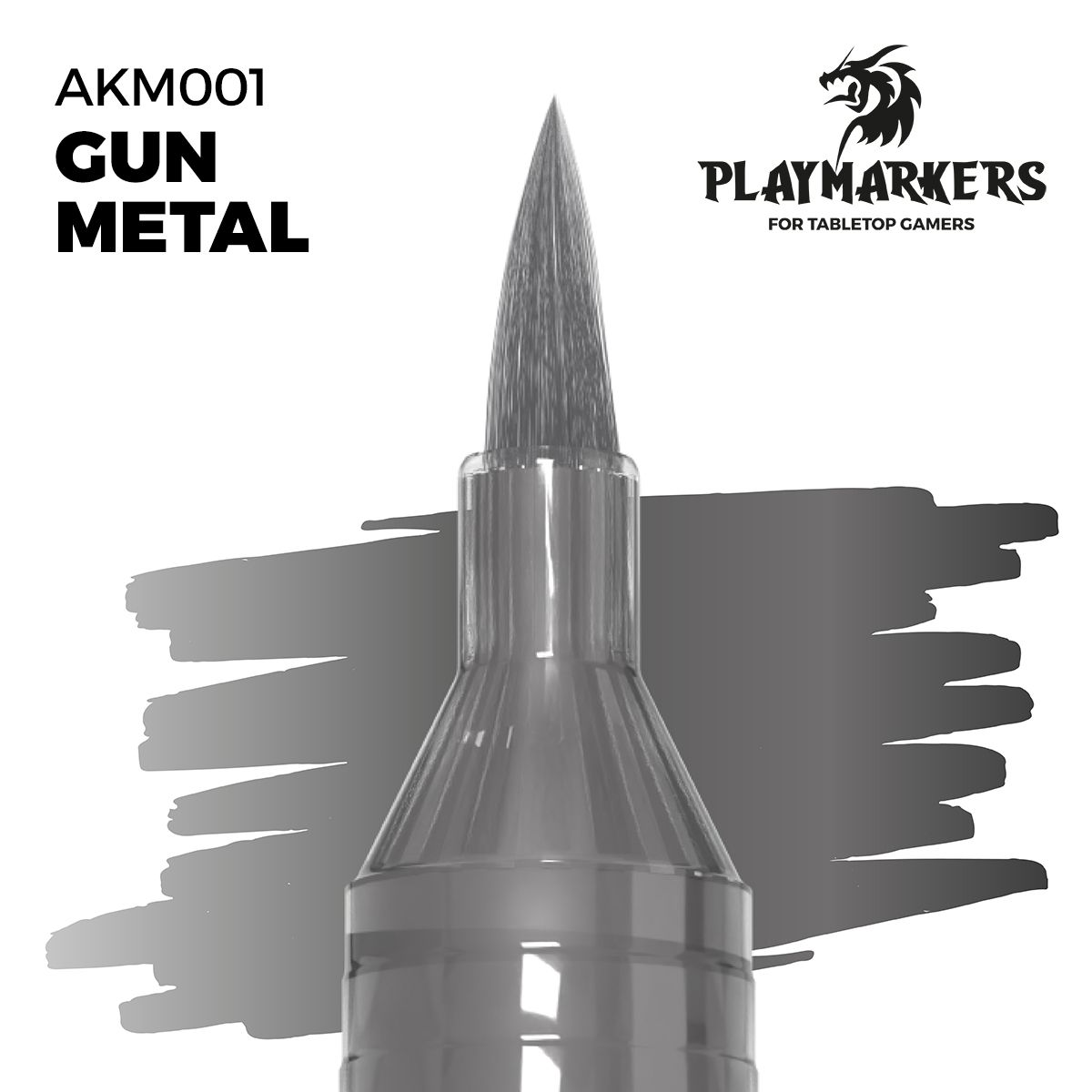 AK Interactive Playmarkers Gun Metal Acrylic Gamers Paint AKI-M001