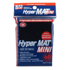 KMC Sleeves Mini Hyper Matte Black Us Distribution Packaging (60) KMC2109