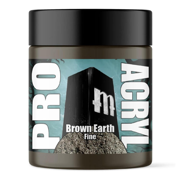 Monument Hobbies Pro Acryl Basing Textures - Brown Earth - FINE 120ml MPA-T07
