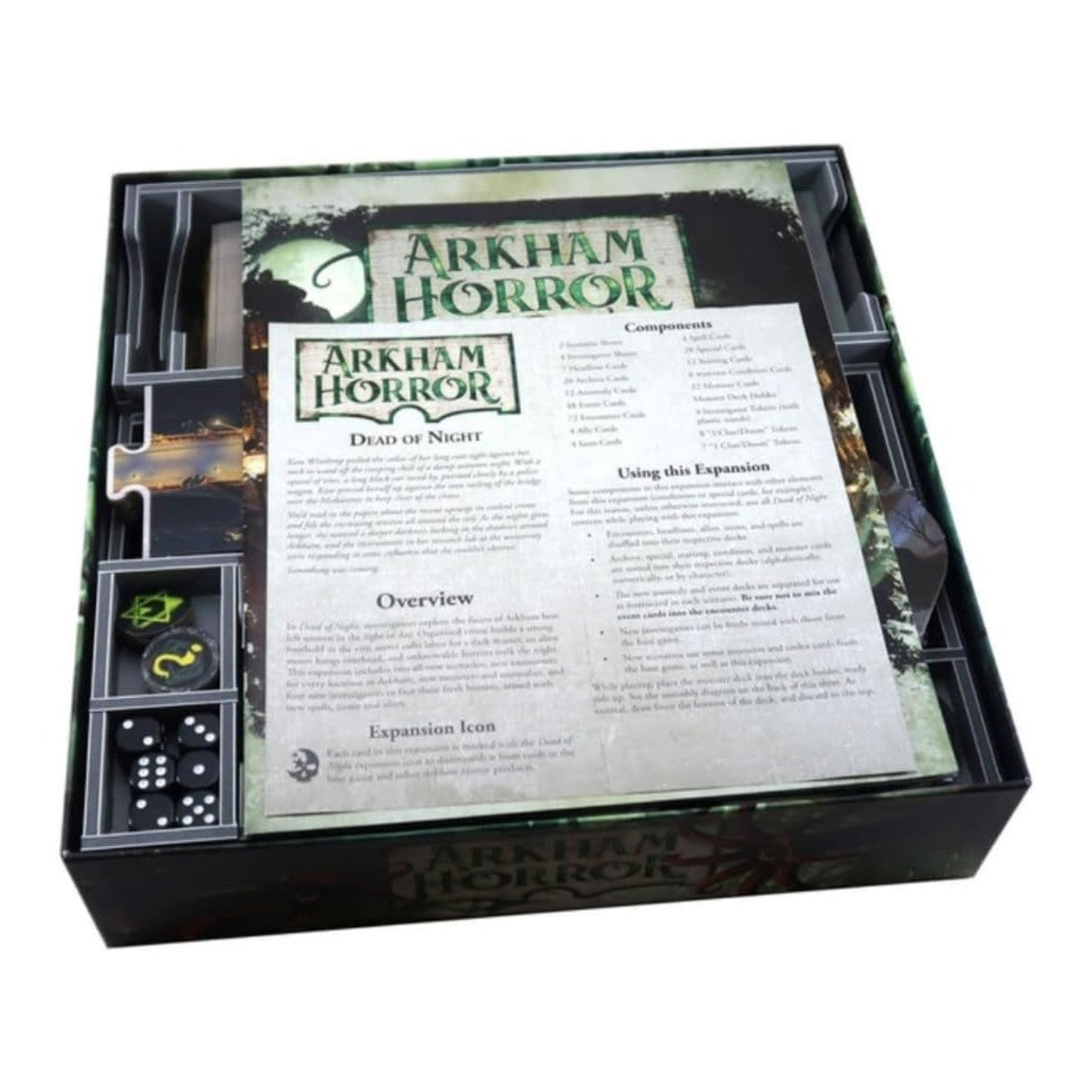 Folded Space Board Game Insert Arkham Horror 3rd Edition Foam Organizer FLSAH3