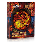 Pinfinity Pin MTG Stained Glass Mountain Limited Edition AR Pin Magic The Gathering Collectible PINMTG063