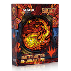 Pinfinity Pin MTG Stained Glass Mountain Limited Edition AR Pin Magic The Gathering Collectible PINMTG063