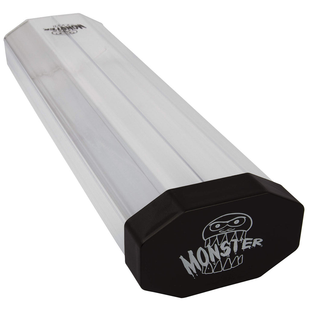 Monster Prism Dual Playmat Tube Clear With Black Caps
