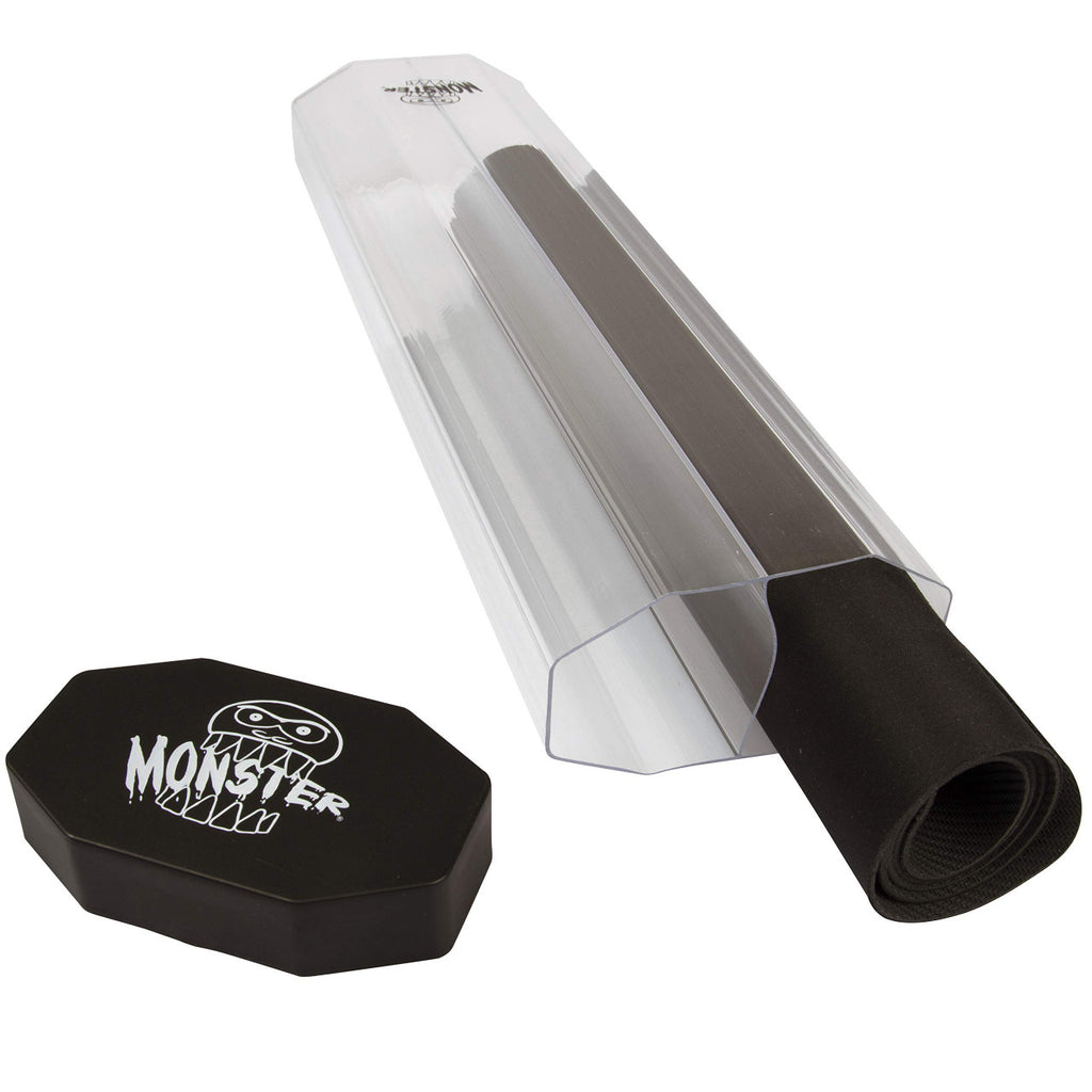 Monster Prism Dual Playmat Tube Clear With Black Caps