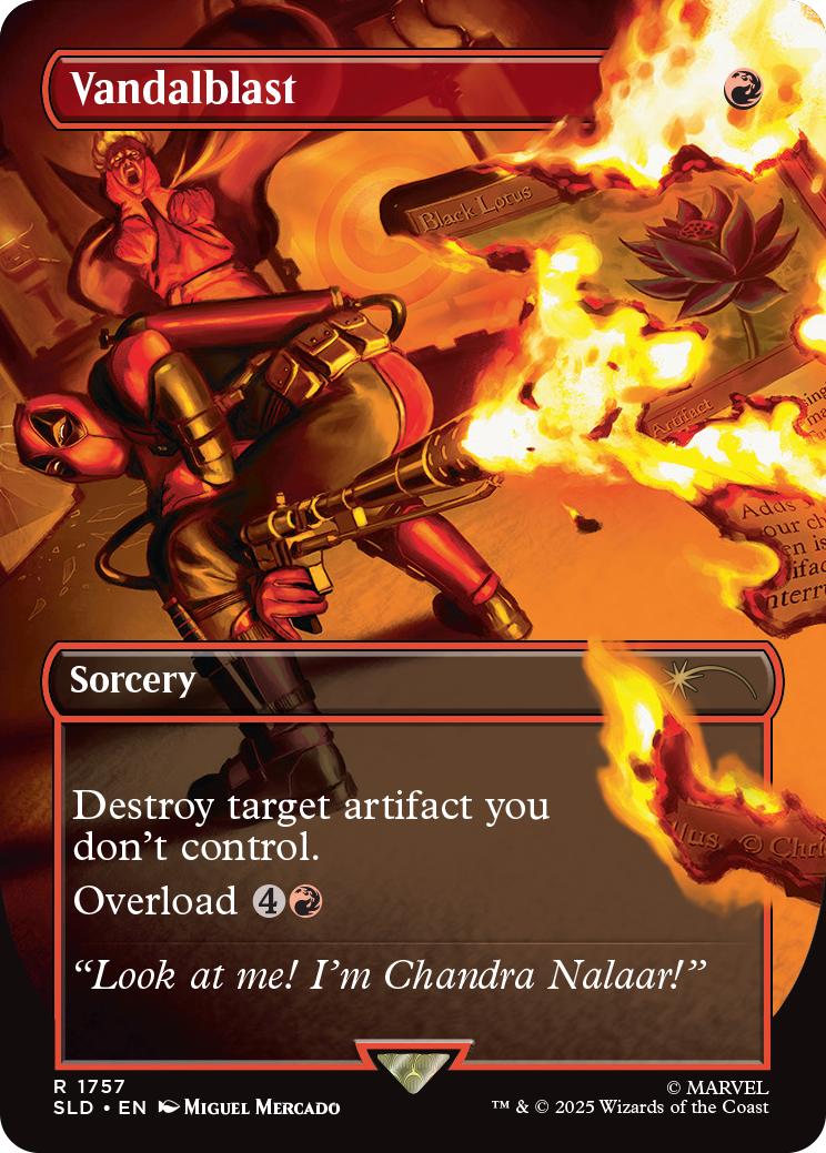 Magic The Gathering Secret Lair X Marvelâ€™s Deadpool 6 Nonfoil WOCD4903