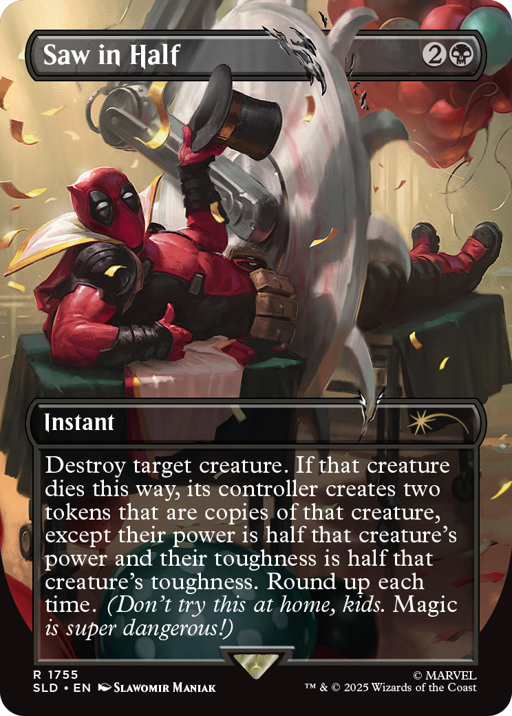 Magic The Gathering Secret Lair X Marvelâ€™s Deadpool 6 Nonfoil WOCD4903