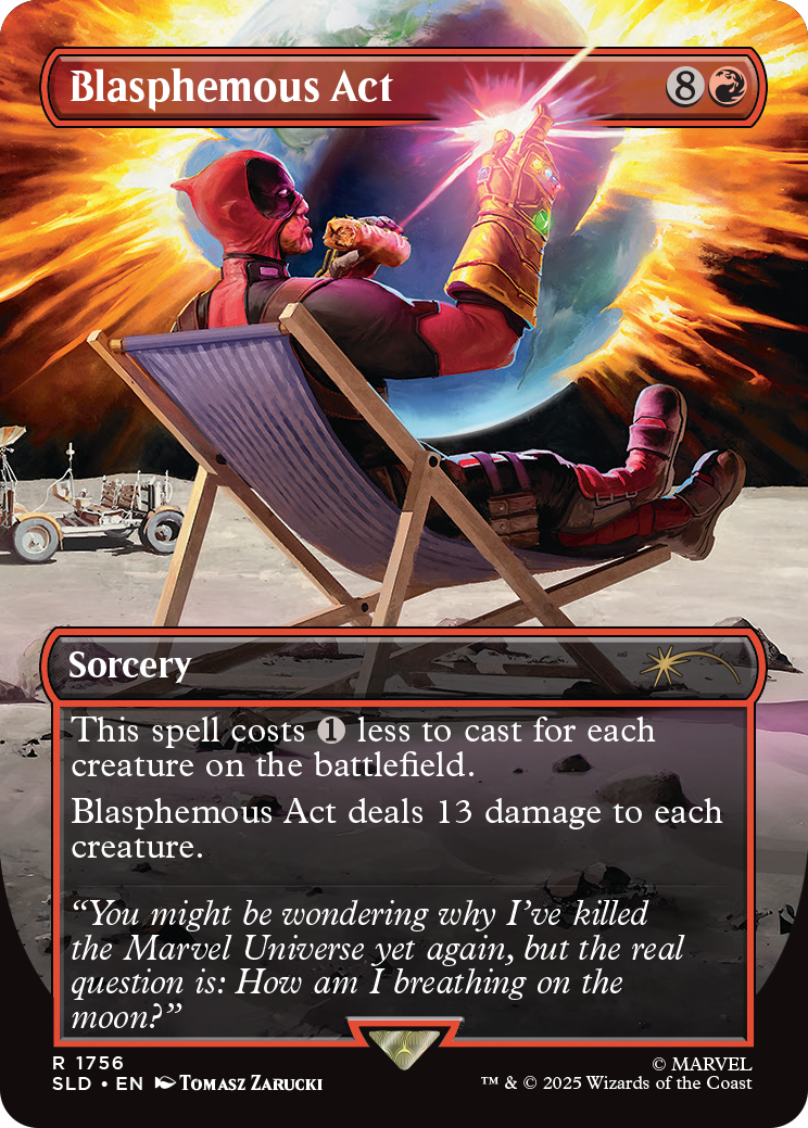 Magic The Gathering Secret Lair X Marvelâ€™s Deadpool 6 Nonfoil WOCD4903
