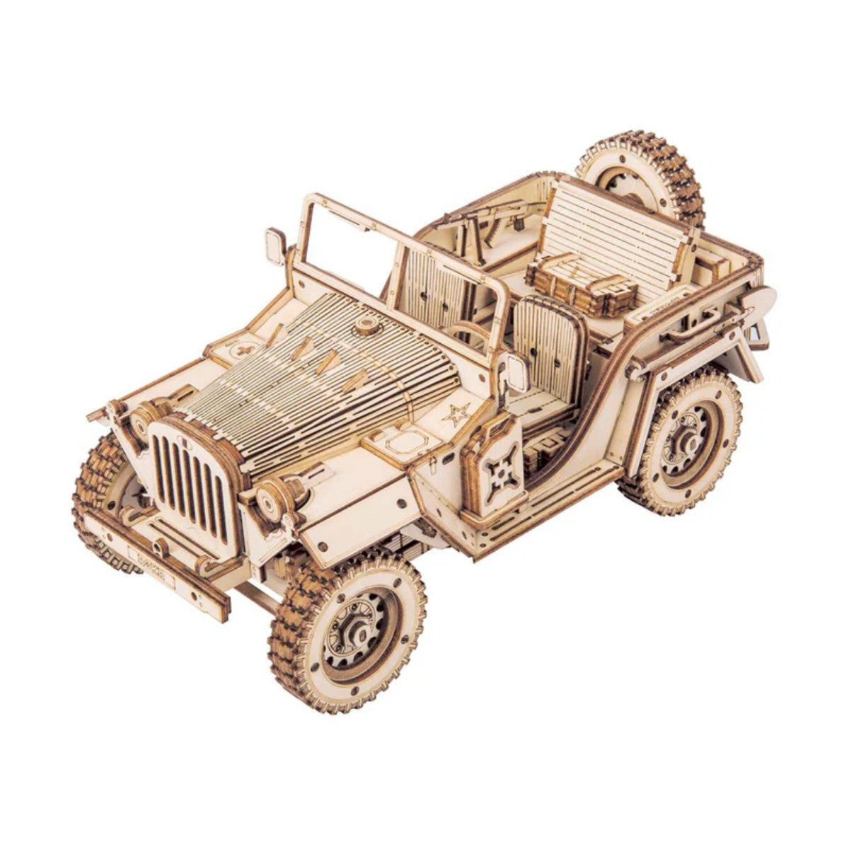 Robotime Rokr Army Jeep 3D Wooden Puzzle Model Kit RT-MC701