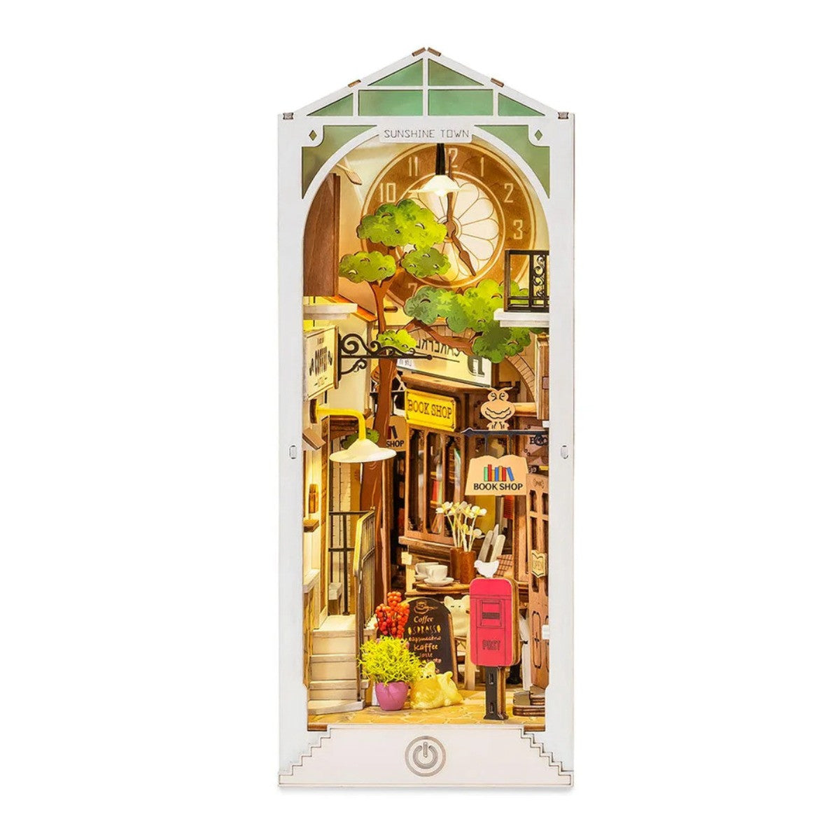 Robotime Rolife Sunshine Town Book Nook Shelf Insert Kit RT-TGB02