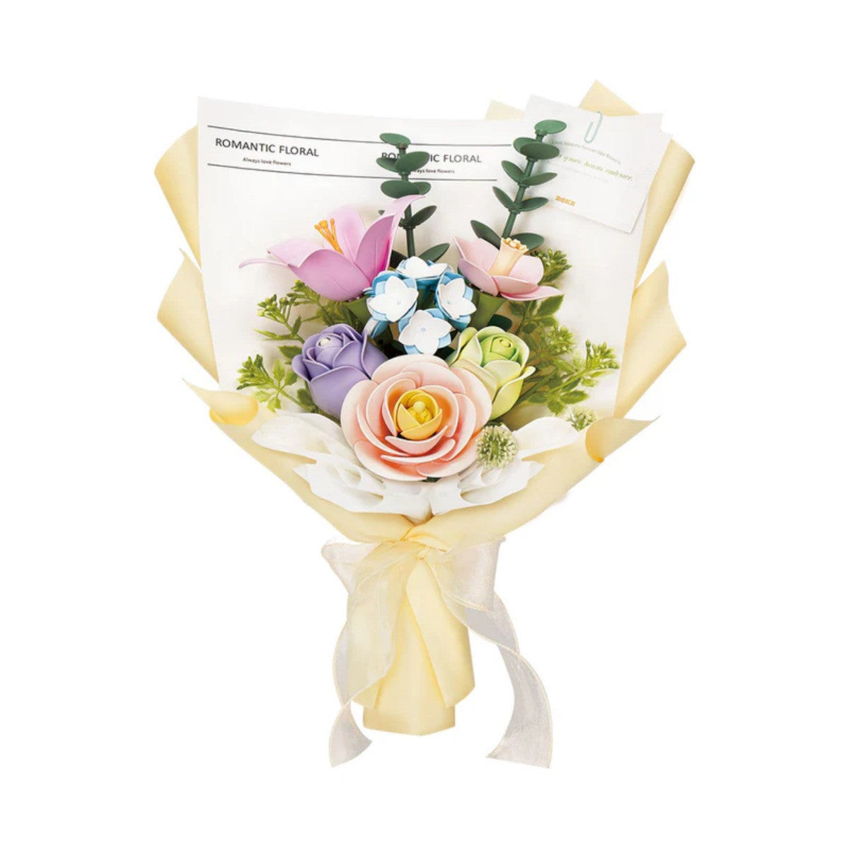 Robotime Rokr Spring Time Bouquet DIY 3D Floral Puzzle Mixed Flower Arrangement AF01J RT-AF01J