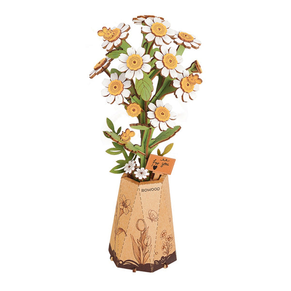 Robotime Rowood Chamomile DIY 3D Wooden Puzzle Floral Art RT-TW061