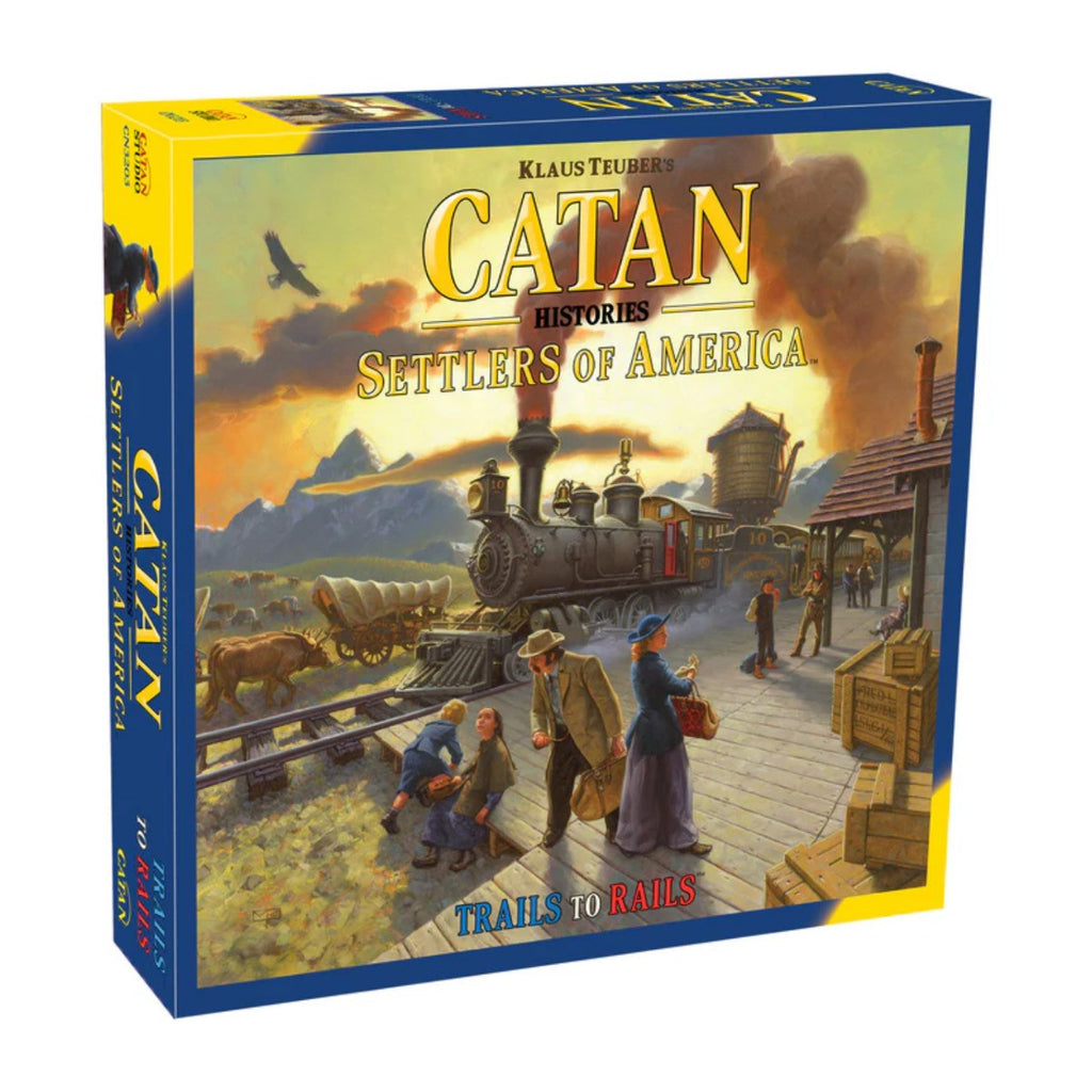 Catan Settlers of America Board Game Base Game for Adults and Family for Ages 12+ for 3 to 4 Players Average Playtime 120 Minutes CN3203