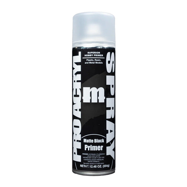 Monument Hobbies MPAR-P02 - PRO Acryl Spray Matte Black Primer MPAR-P02
