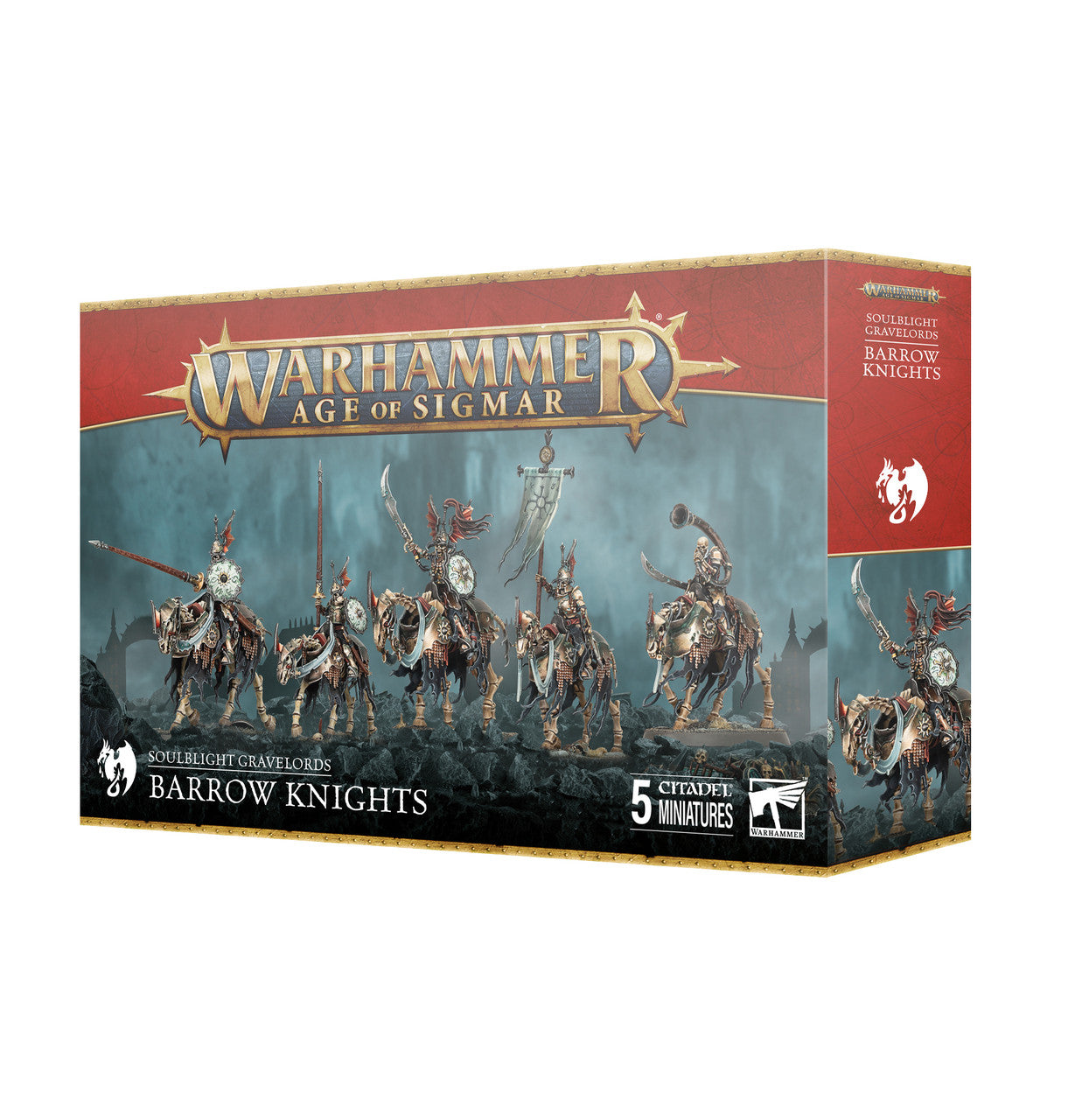 Games Workshop Warhammer Age Of Sigmar Soulblight Gravelords Barrow Knights Plastic Box 91-85