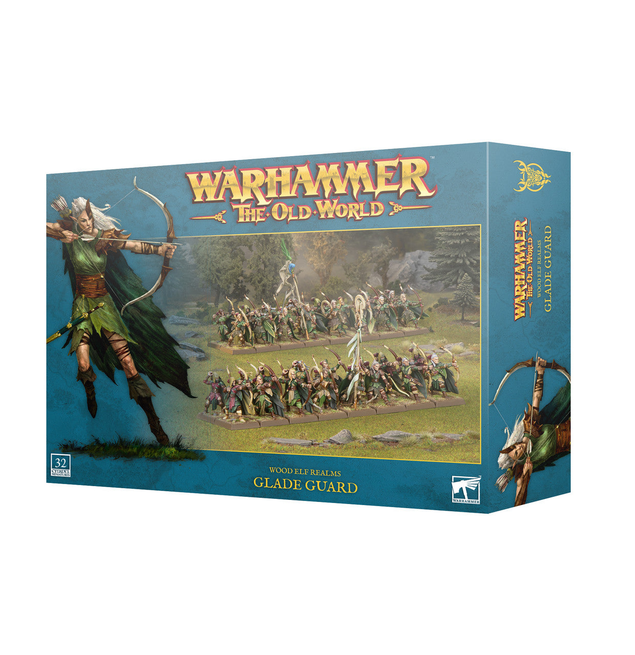 Games Workshop Warhammer The Old World Wood Elf Realms Wood Elf Realms Glade Guard Plastic Box 13-105