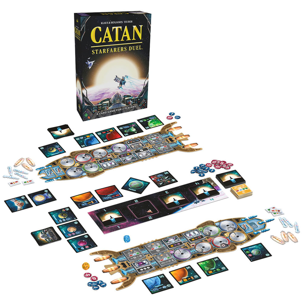 Catan Starfarers Duel Board Game Base Game for Adults and Family for Ages 14+ for 2 Players Average Playtime 75 Minutes CN3011