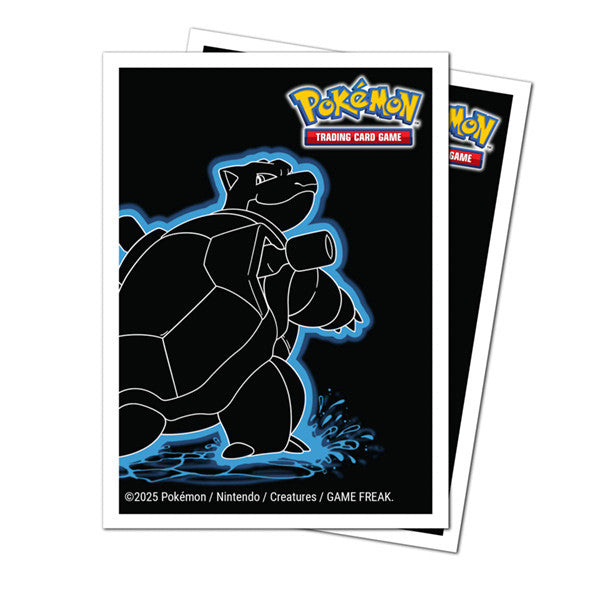 Ultra Pro Pokemon Neon Kanto 105Ct Apex Deck Protector Sleeves Blastoise UPR16657