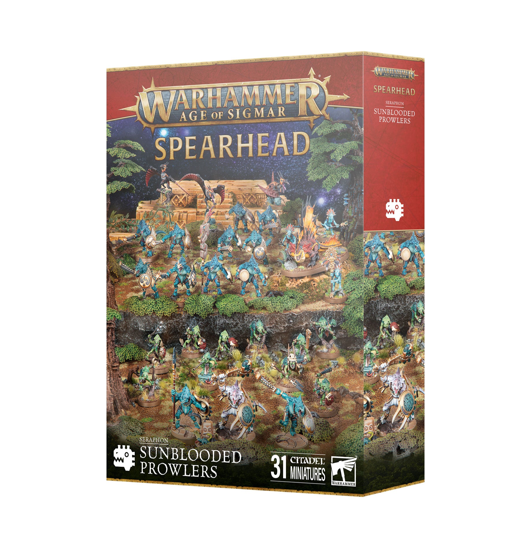 Games Workshop Warhammer Age Of Sigmar Seraphon Spearhead Sunblooded Prowlers plastic Box 70-882