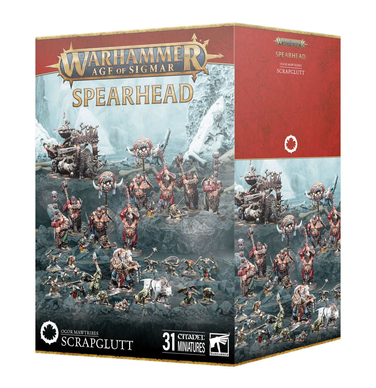 Games Workshop Warhammer Age Of Sigmar Ogor Mawtribes Spearhead Scrapglutt Plastic Box 70-952