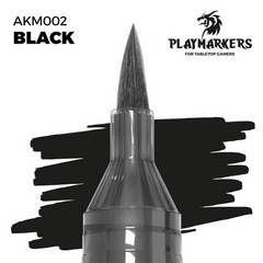 AK Interactive Playmarkers Black Acrylic Gamers Paint AKI-M002