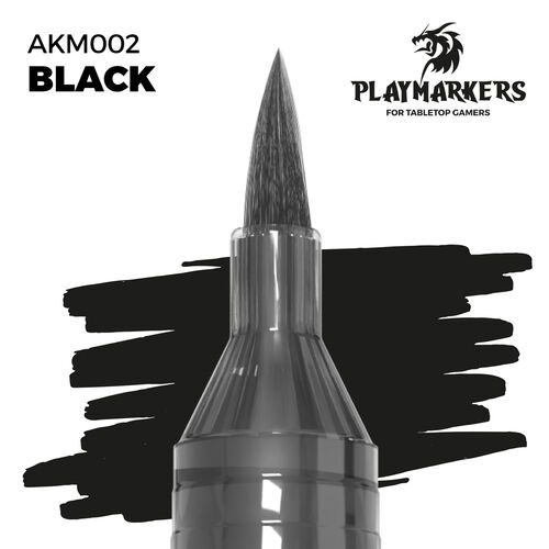 AK Interactive Playmarkers Black Acrylic Gamers Paint AKI-M002