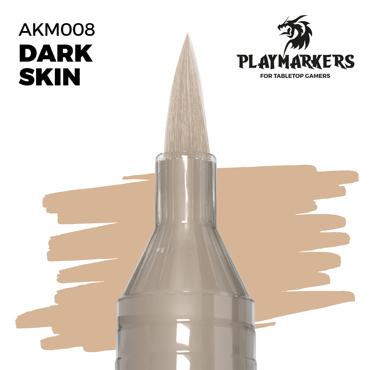 AK Interactive Playmarkers Dark Skin Acrylic Gamers Paint AKI-M008