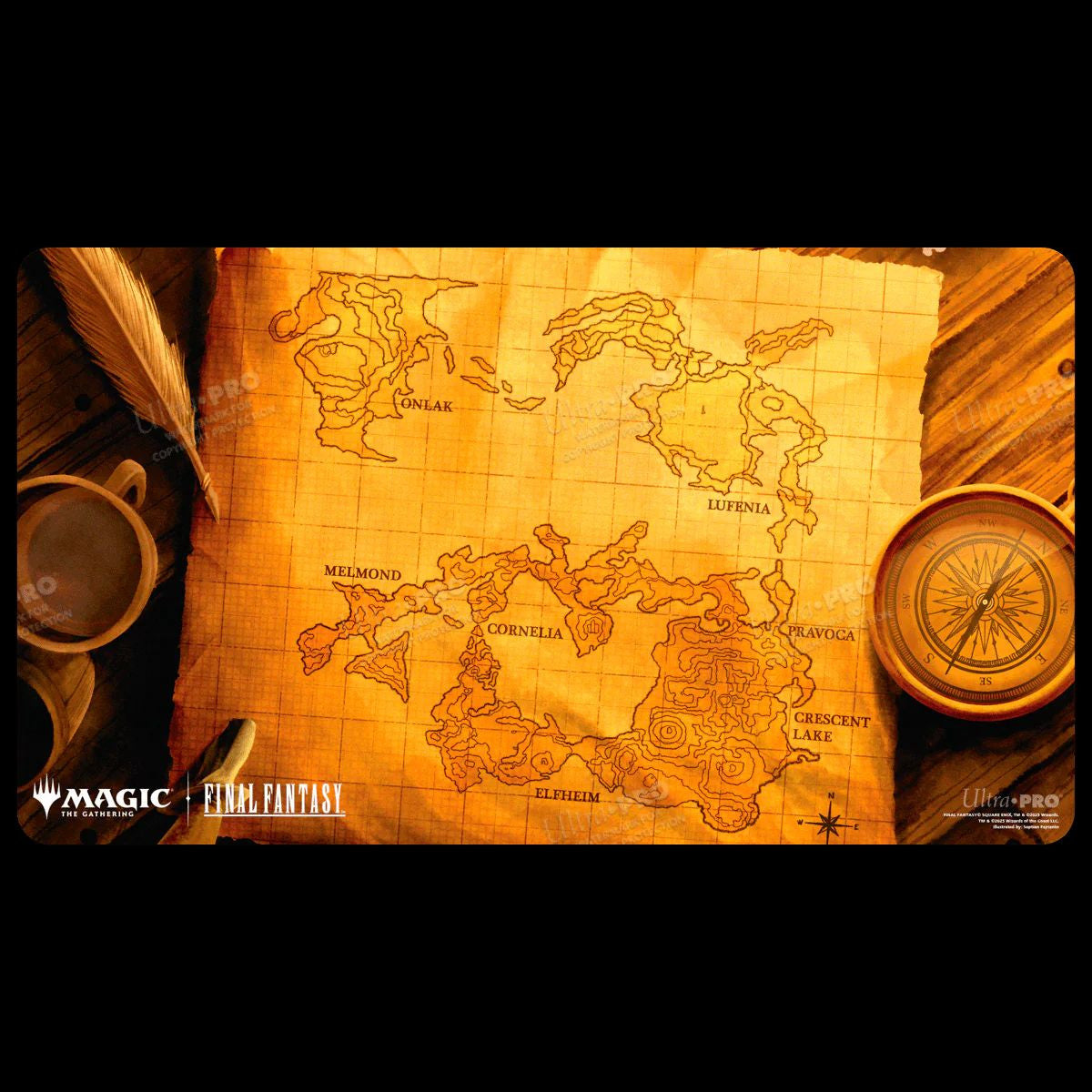 Ultra Pro Magic The Gathering CCG Final Fantasy World Map Playmat UPR38752