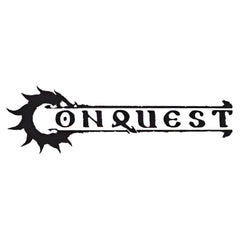 Para Bellum Games Conquest Old Dominion Logo On Brown Marbled Dice With Turquoise Pips 24 Per Pack PBW6574