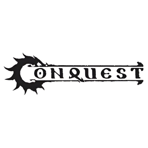 Para Bellum Games Conquest Old Dominion Logo On Brown Marbled Dice With Turquoise Pips 24 Per Pack PBW6574