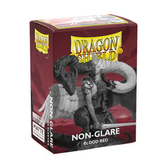 Dragon Shield Sleeves Standard Matte Non-Glare Blood Red 100 Ct ATMDSH11824