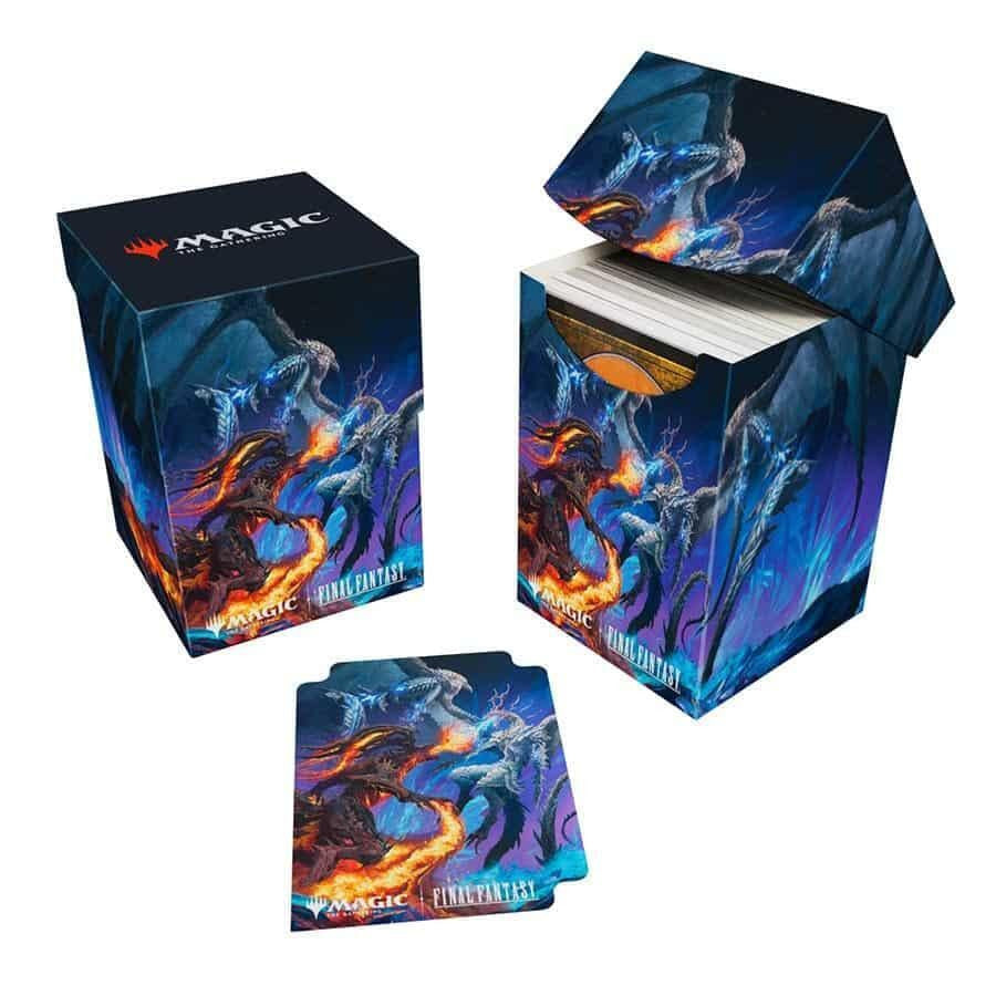 Ultra Pro Magic The Gathering CCG Final Fantasy Bahamut and Ifrit 100+ Deck Box UPR38720