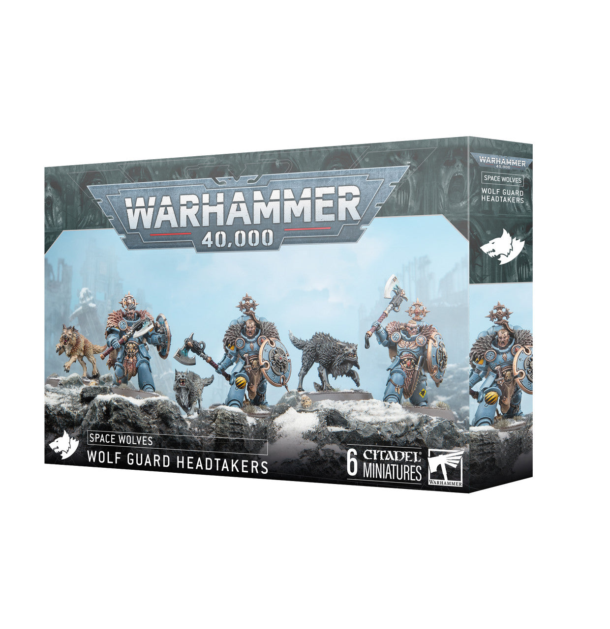 Games Workshop Warhammer 40K Space Wolves Wolf Guard Headtakers 53-29