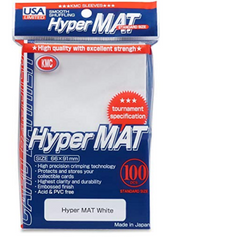 KMC Sleeves Hyper Matte White 100-count Standard Size Sleeves Pack USA Packaging KMC-HM2055