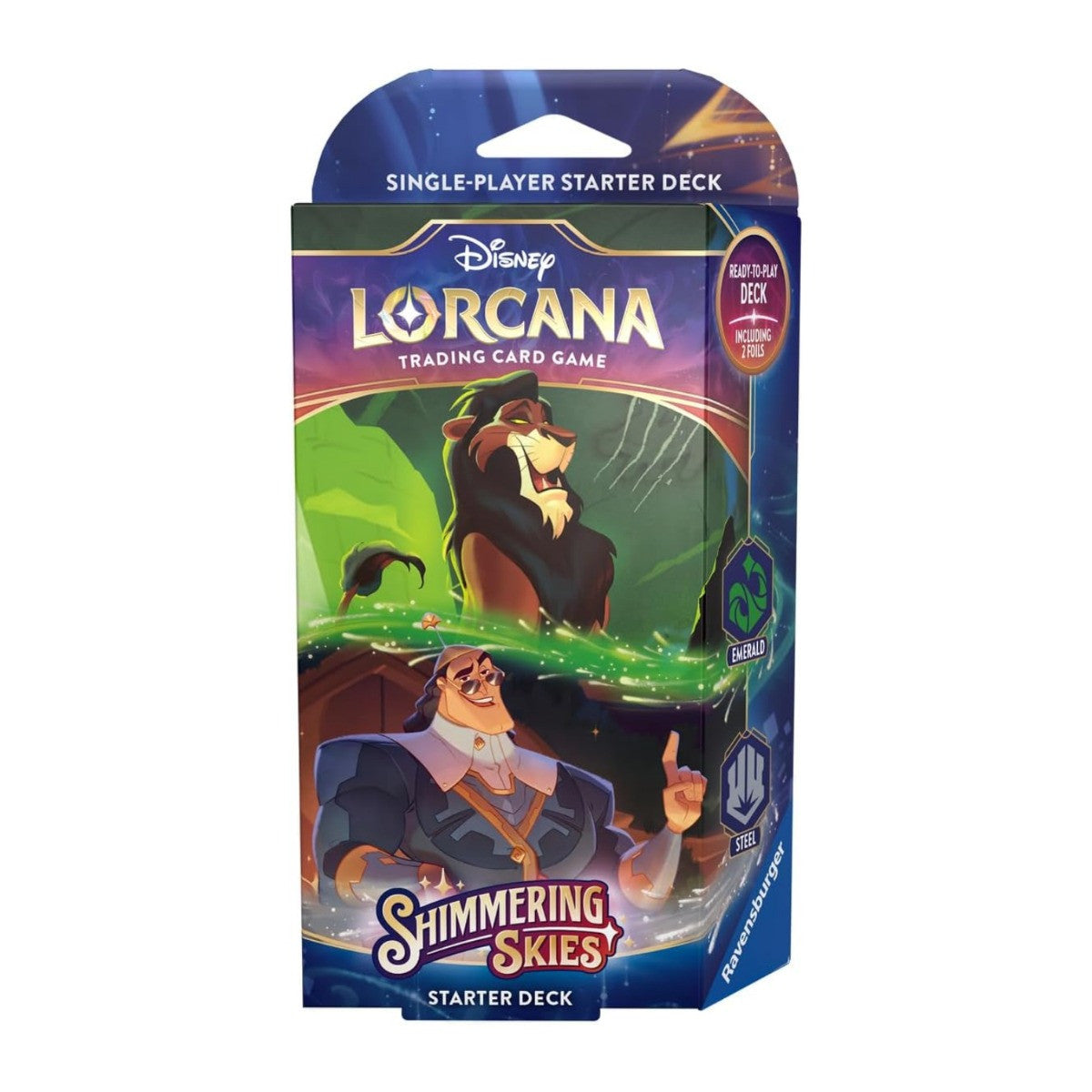 Disney Lorcana TCG Shimmering Skies Starter Deck Emerald/Steel DSNYLOR5-SD-EmeraldSteel