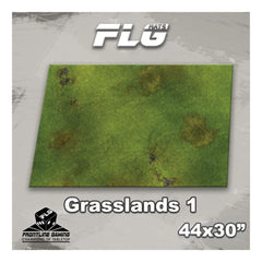 Frontline Gaming FLG Mats Grasslands 1 44"x30" For Battles In Warhammer 40K Horus Heresy Combat Patrol And Board Games GRASS144x30