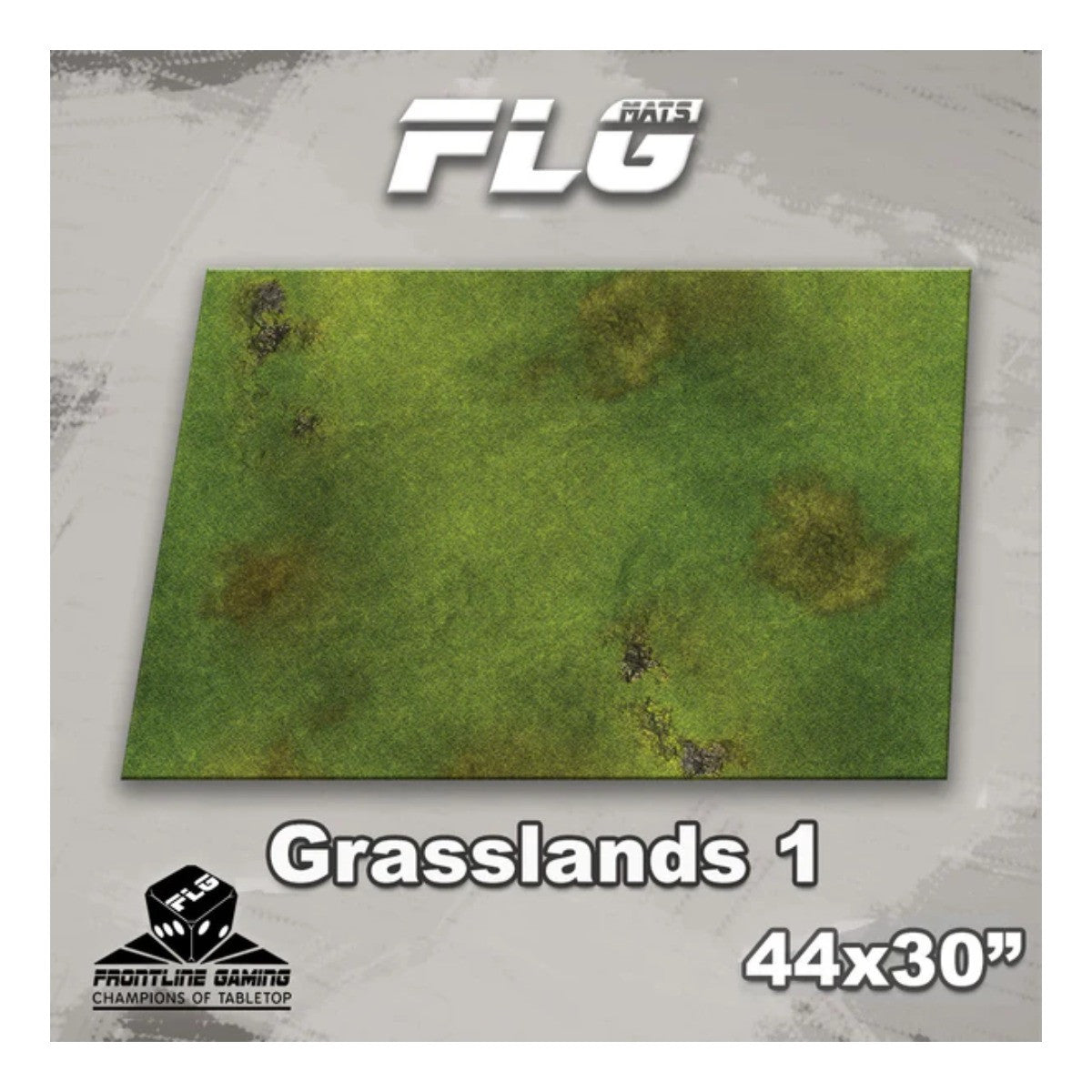 Frontline Gaming FLG Mats Grasslands 1 44"x30" For Battles In Warhammer 40K Horus Heresy Combat Patrol And Board Games GRASS144x30