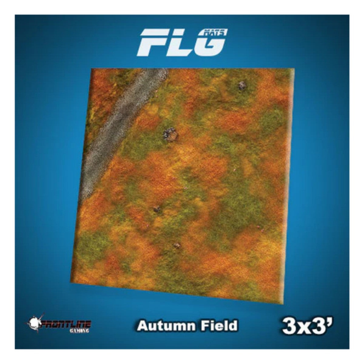 Frontline Gaming FLG Mats Autumn Field 3'x3' For Warhammer 40K Age Of Sigmar Star Wars Legion X-Wing Board Games AutField3x3